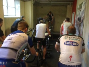 "Fronten" af feltet til indoor-cycling